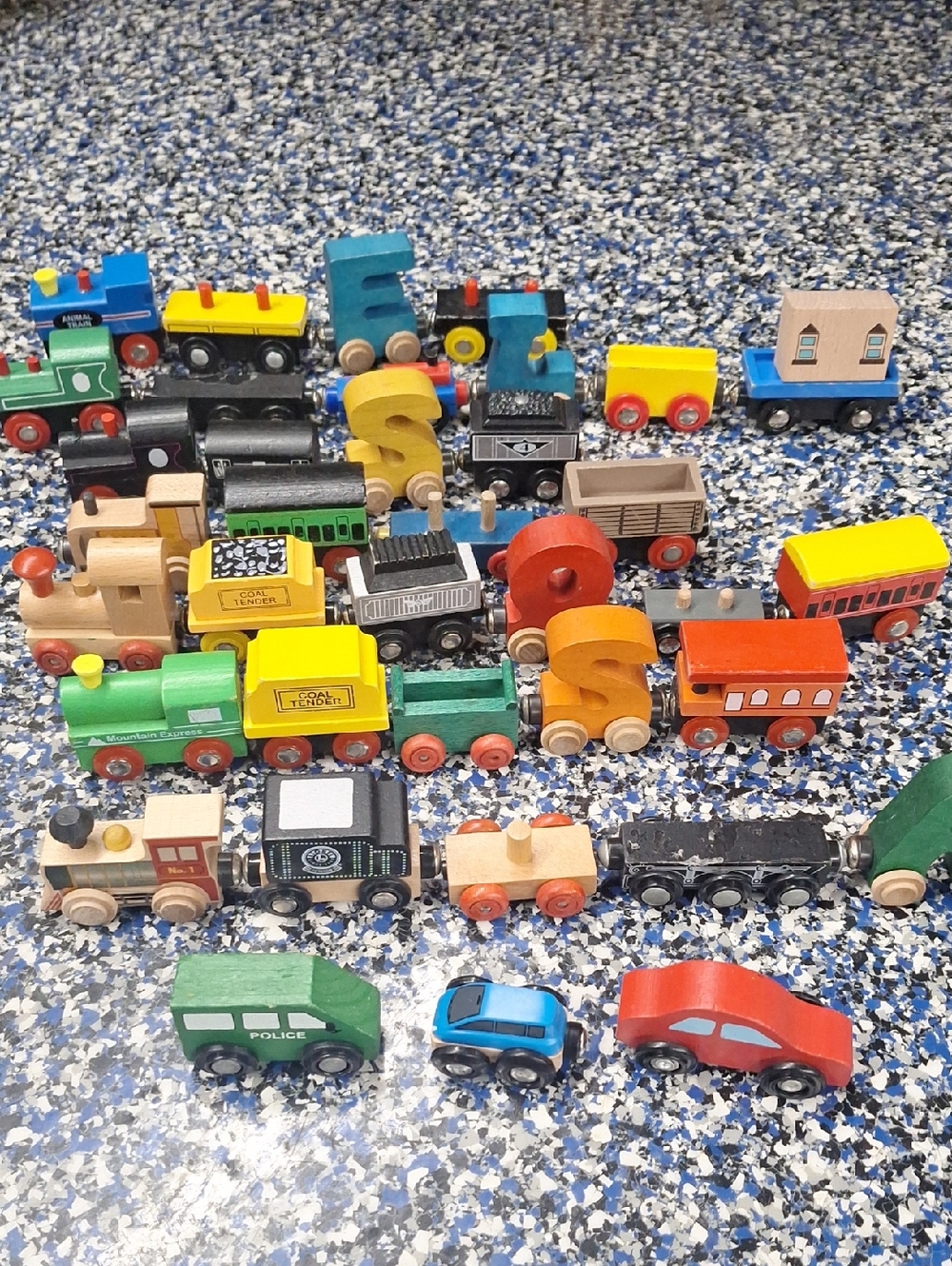 Colorful Wooden Toy Train Set – Multi-Color Kids Toy